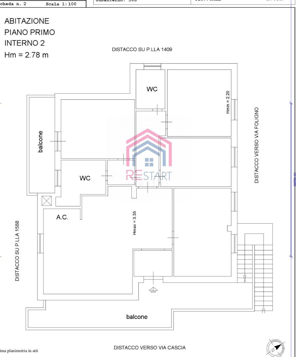 Foto 38 - Casa semi indipendente via cascia
 
4, Pomezia - planimetria 1