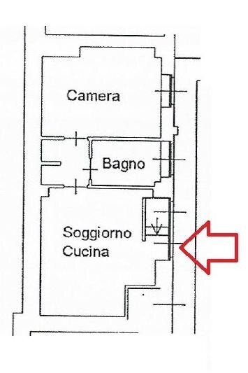 Bilocale via Nizza, 84, Torino (zona San Salvario) - planimetria 1