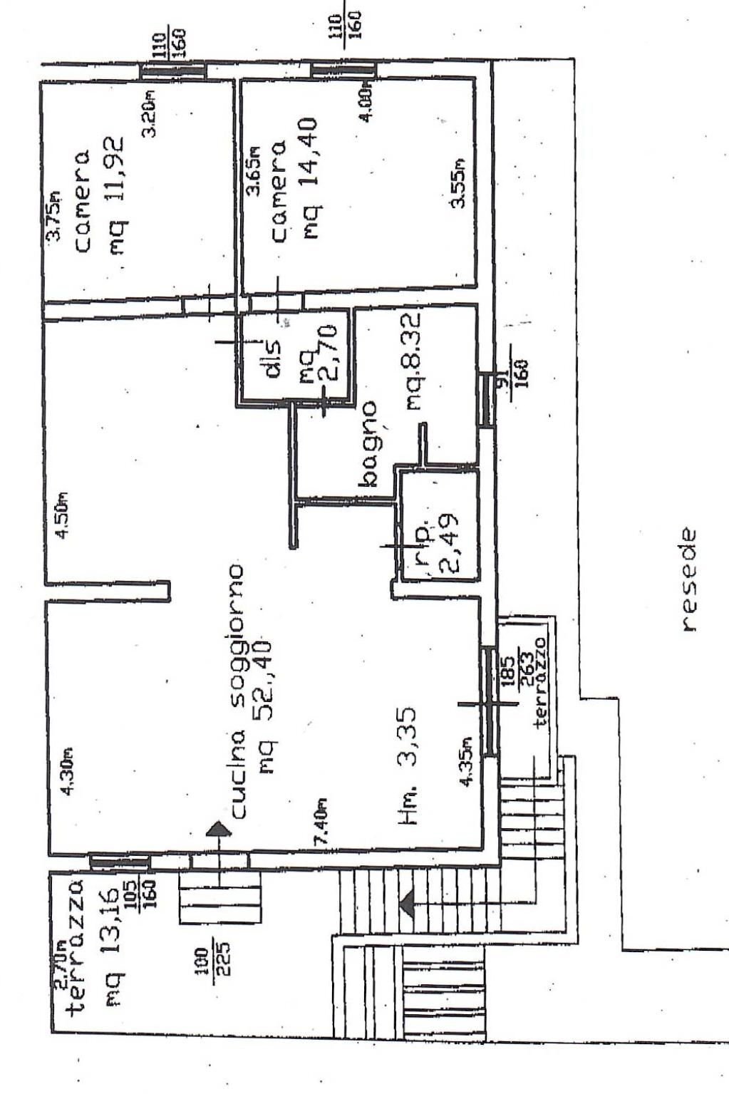 Quadrilocale via Michelangelo Buonarroti, Montelupo Fiorentino - planimetria 1