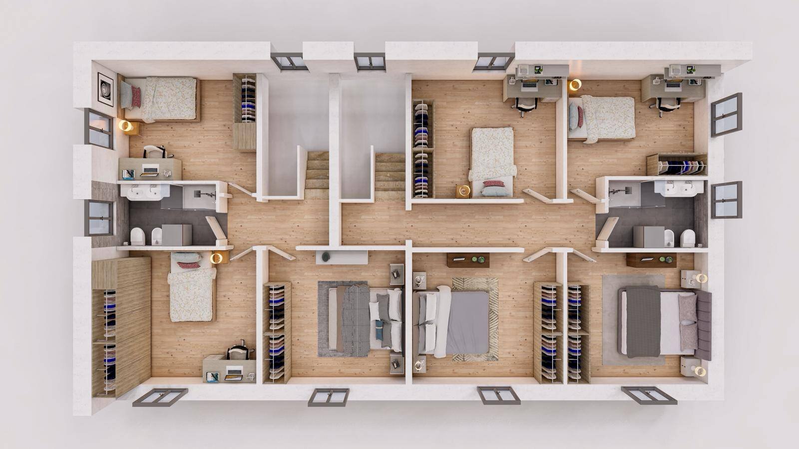 Foto 14 - Villa a Schiera Via Vivaldi
 
95, Castello d'Argile - planimetria 1