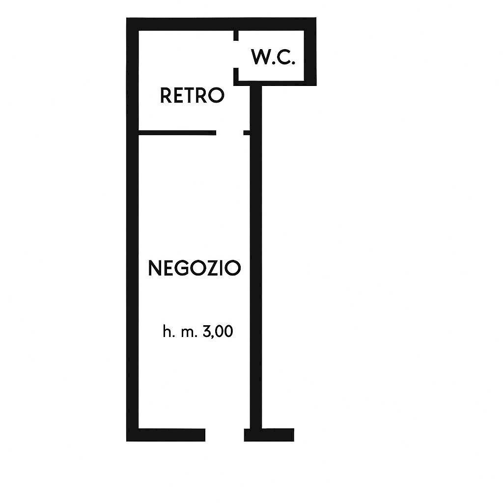 Foto 20 - Locale Commerciale Via Ariosto, Ferrara - planimetria 1