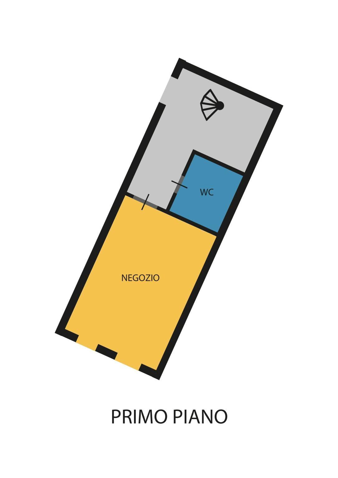 Commercial Activity via Camillo Benso di Cavour, Ravenna - floor plans 1