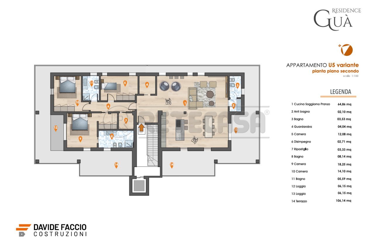 Retecasa_Cornedo - Attic Via Mure 303, Arzignano - floor plans 1