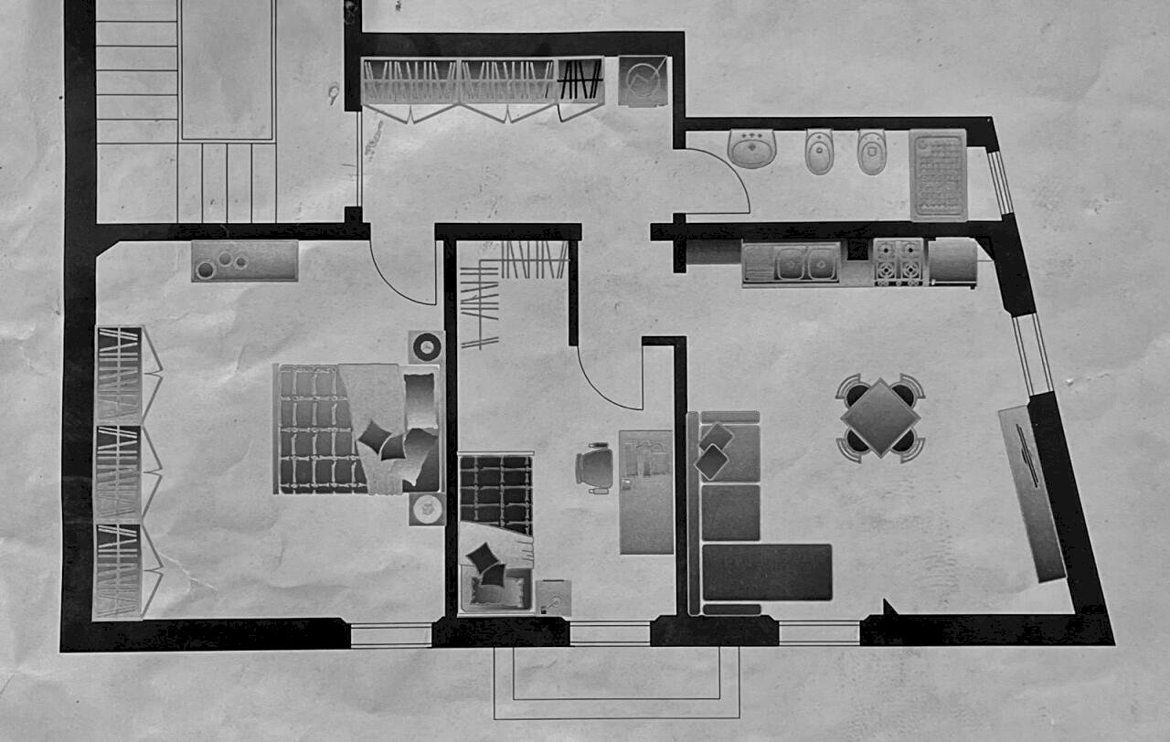 Planimetria.jpeg - Three-room apartment Via Caponsacchi, Firenze - floor plans 1