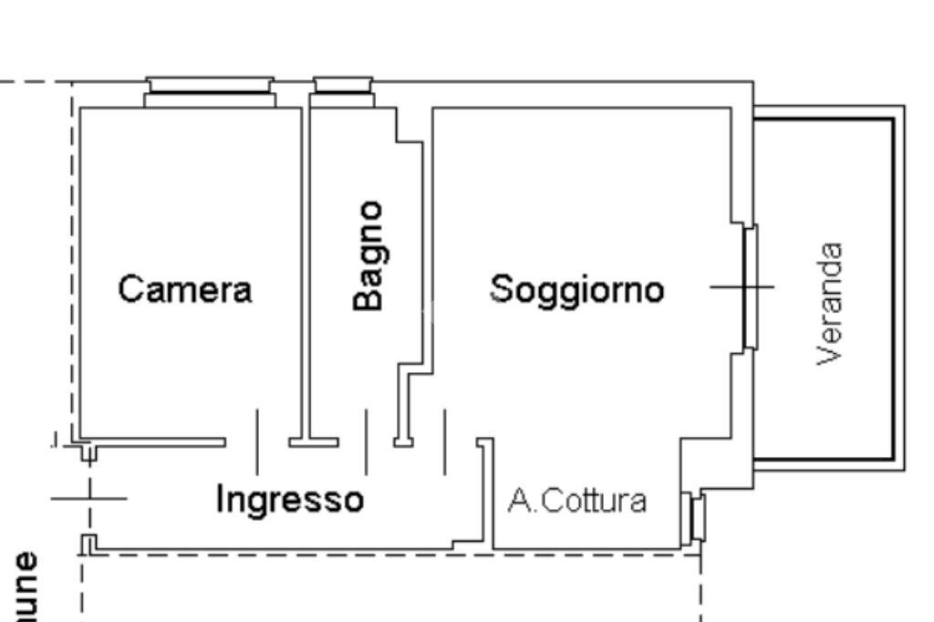 Two-room apartment Via provinciale, Costarainera - floor plans 1