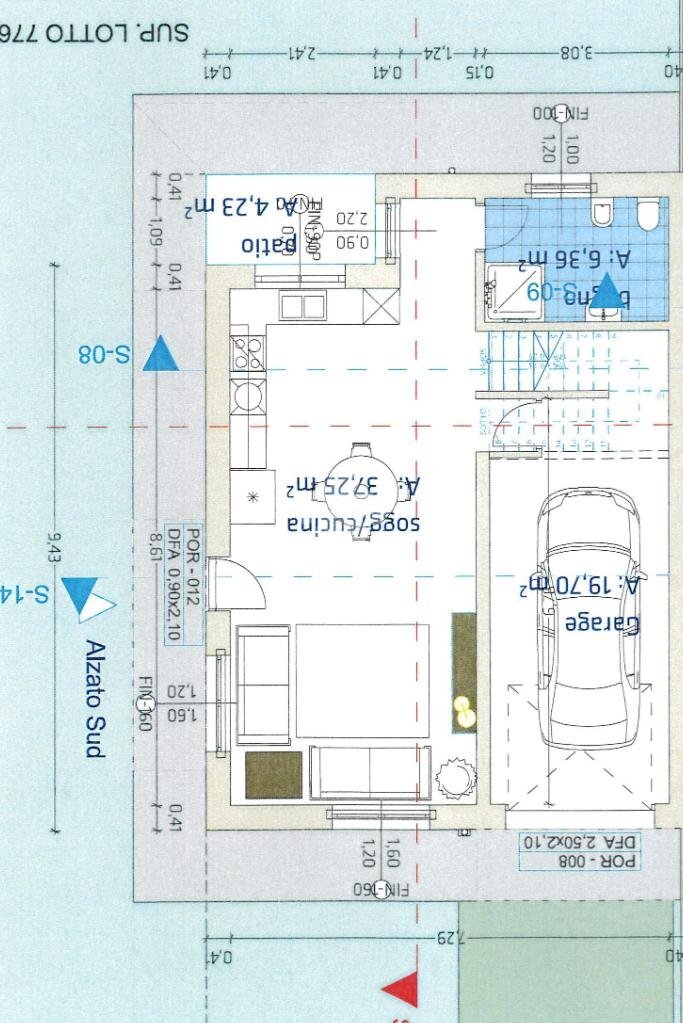 Villa a Schiera Via Dei Fumanti, Malalbergo - planimetria 1