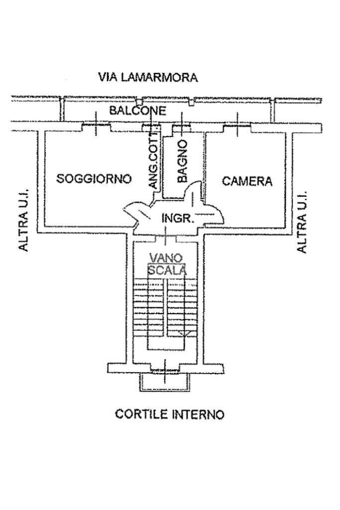 Bilocale Via Alfonso Lamarmora, Collegno - planimetria 1