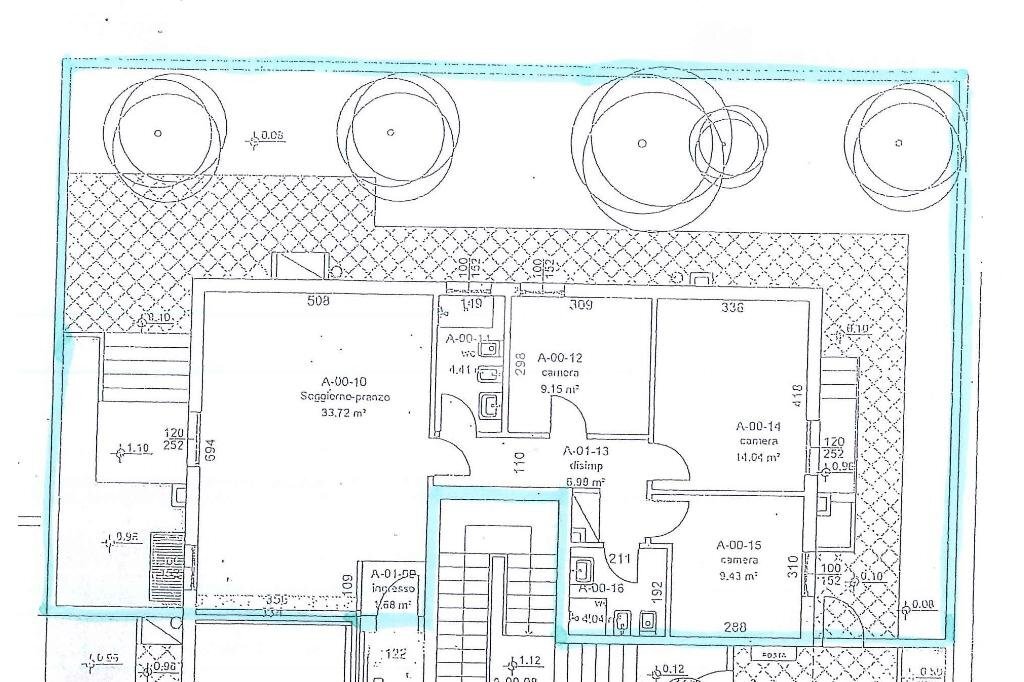 Quadrilocale Via Canini, Rimini - planimetria 1