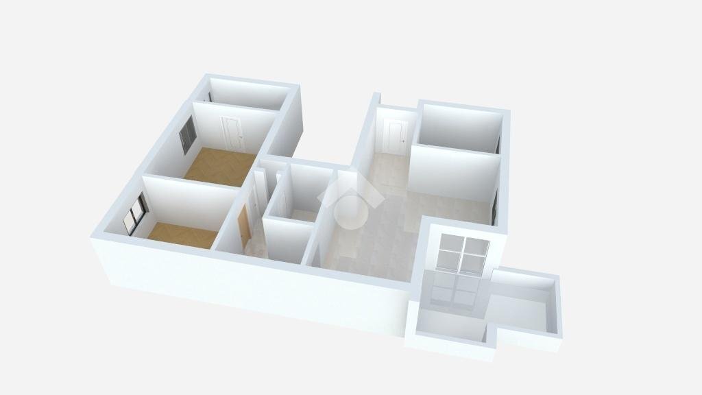 Trilocale Piazza dei Daini, Milano (zona Bicocca) - planimetria 1