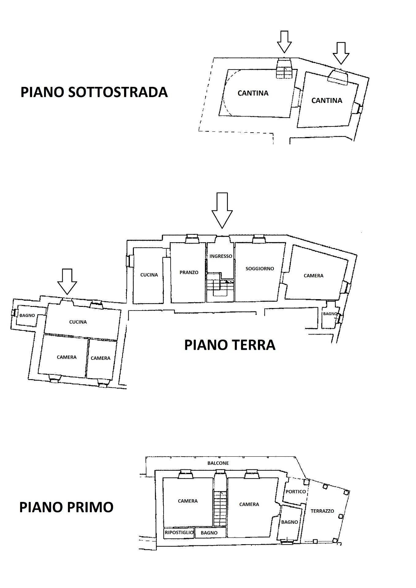 Foto 38 - Casa semi indipendente Cerreto di Spoleto-Ponte, Cerreto di Spoleto - planimetria 1