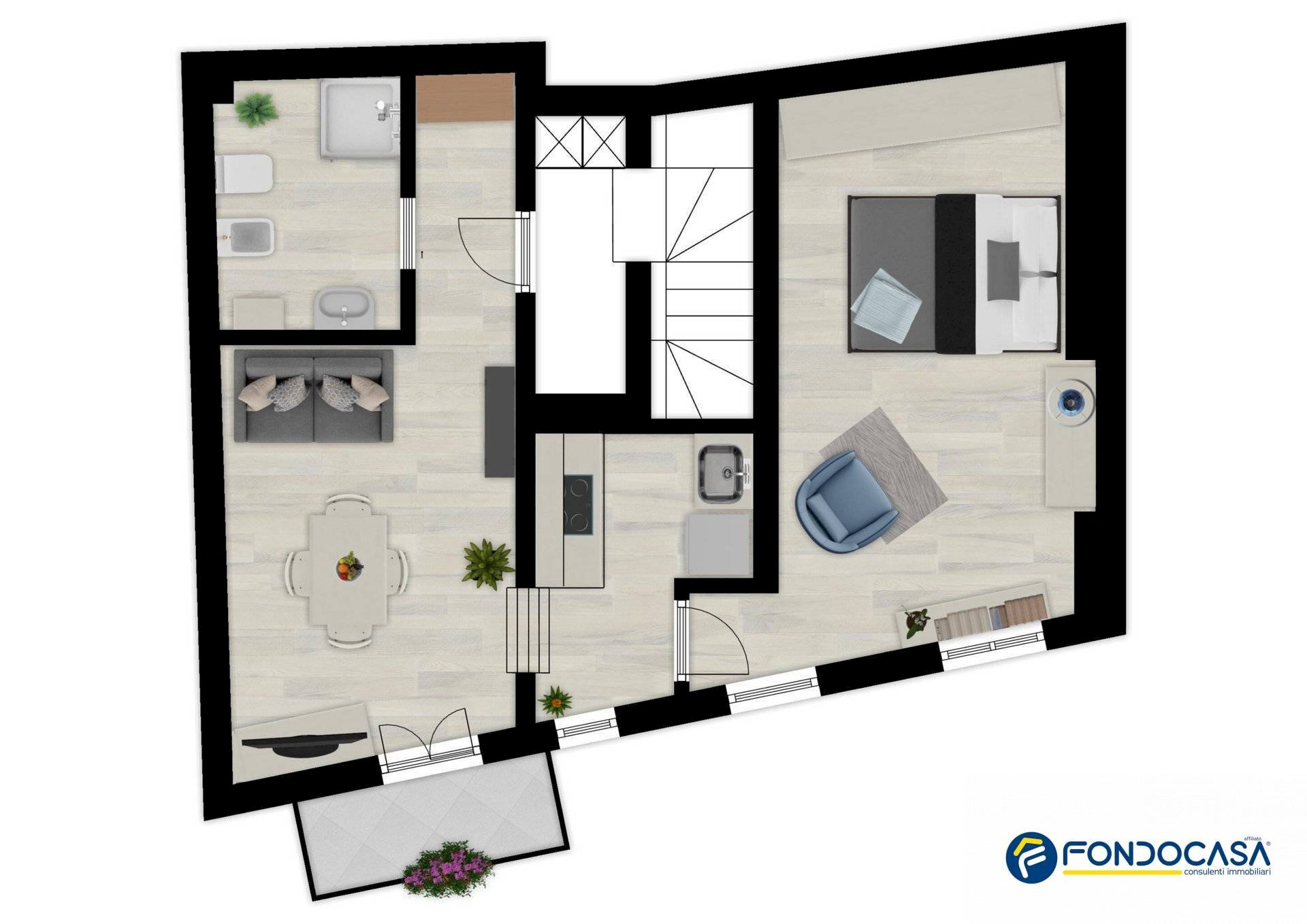 Foto 24 - Bilocale Via Matteotti, Loano - planimetria 1