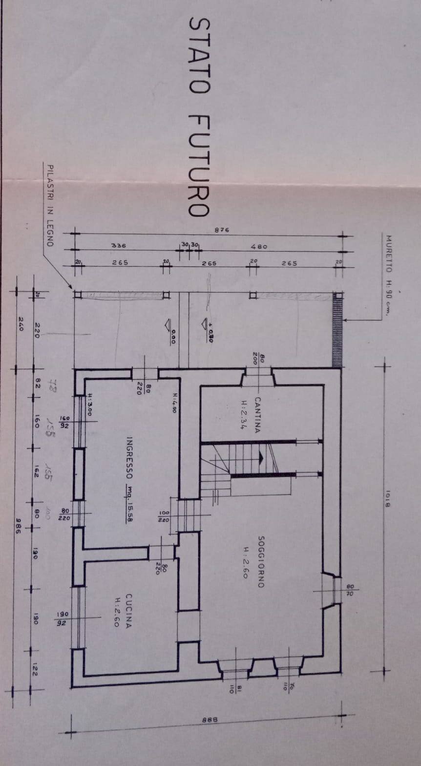 Foto 11 - Rustico Castellaretta, Staffolo - planimetria 1