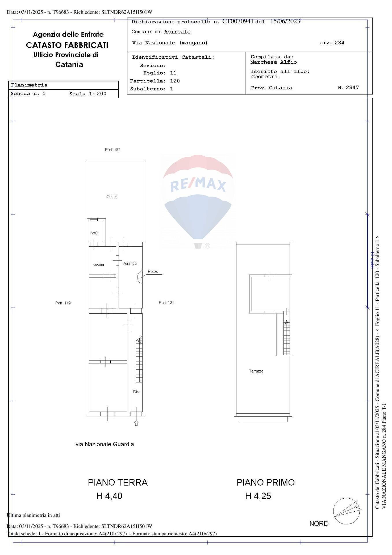 Pianta 2D - Independent house Via Nazionale Mangano
 
284, Acireale - floor plans 1