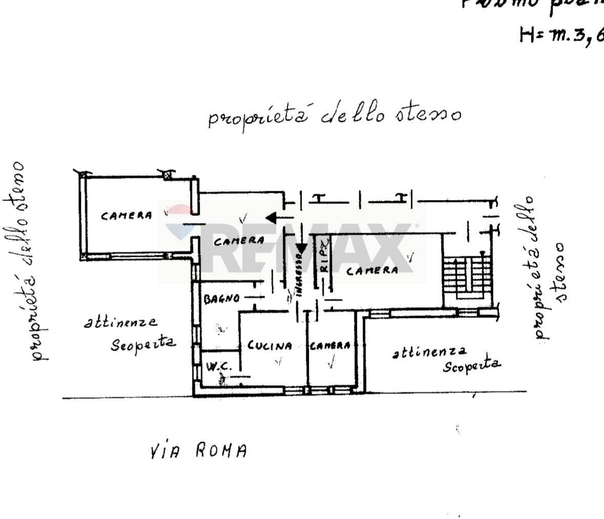 Pianta 2D - Appartamento Via Roma
 
321, Caltagirone - planimetria 1