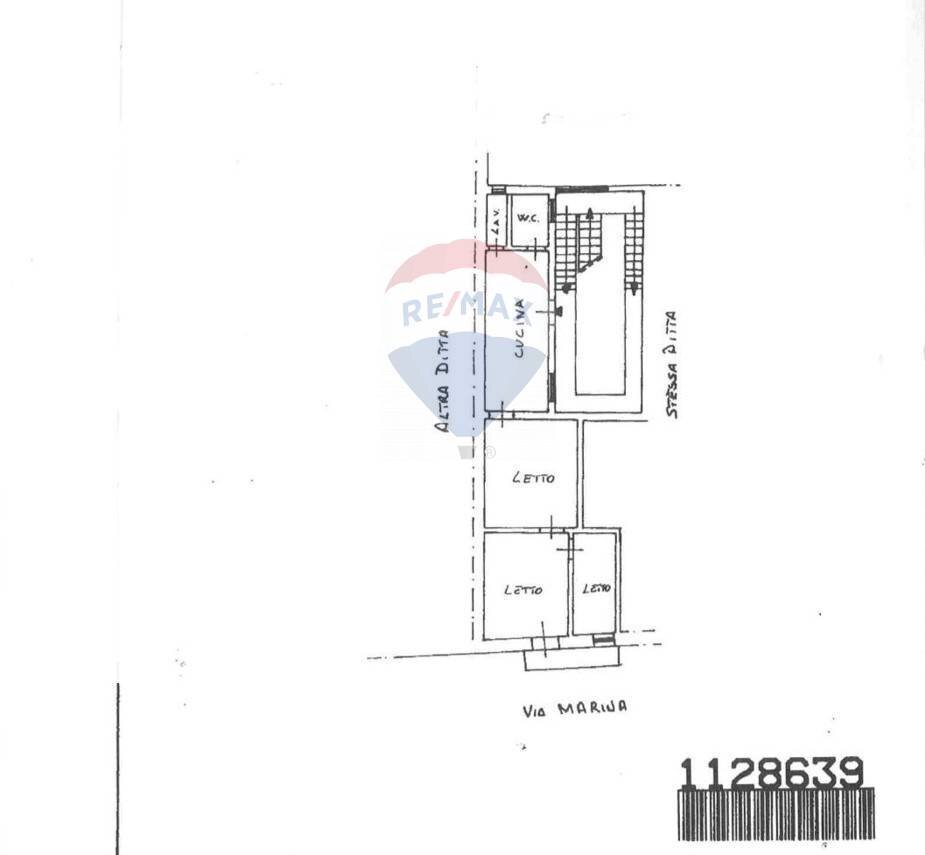 Pianta 2D - Quadrilocale Via Marina
 
102, Fiumefreddo di Sicilia - planimetria 1