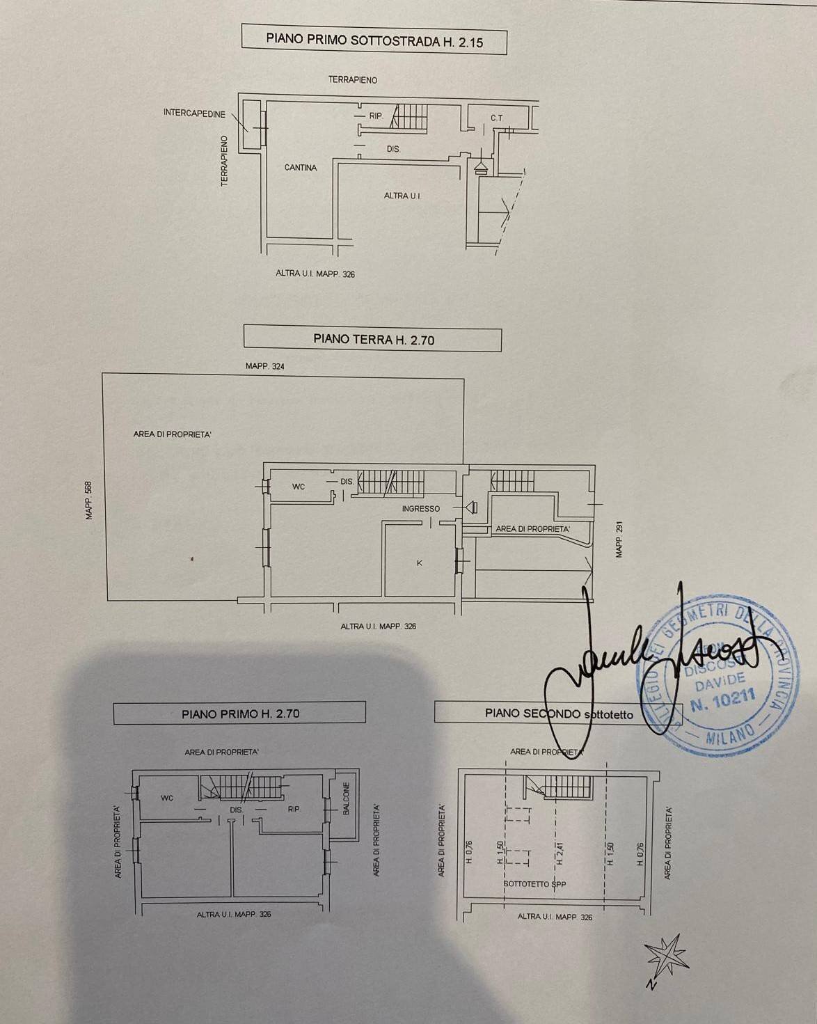 Foto 59 - Villa a Schiera via magellano
 
70, Cerro Maggiore - planimetria 1