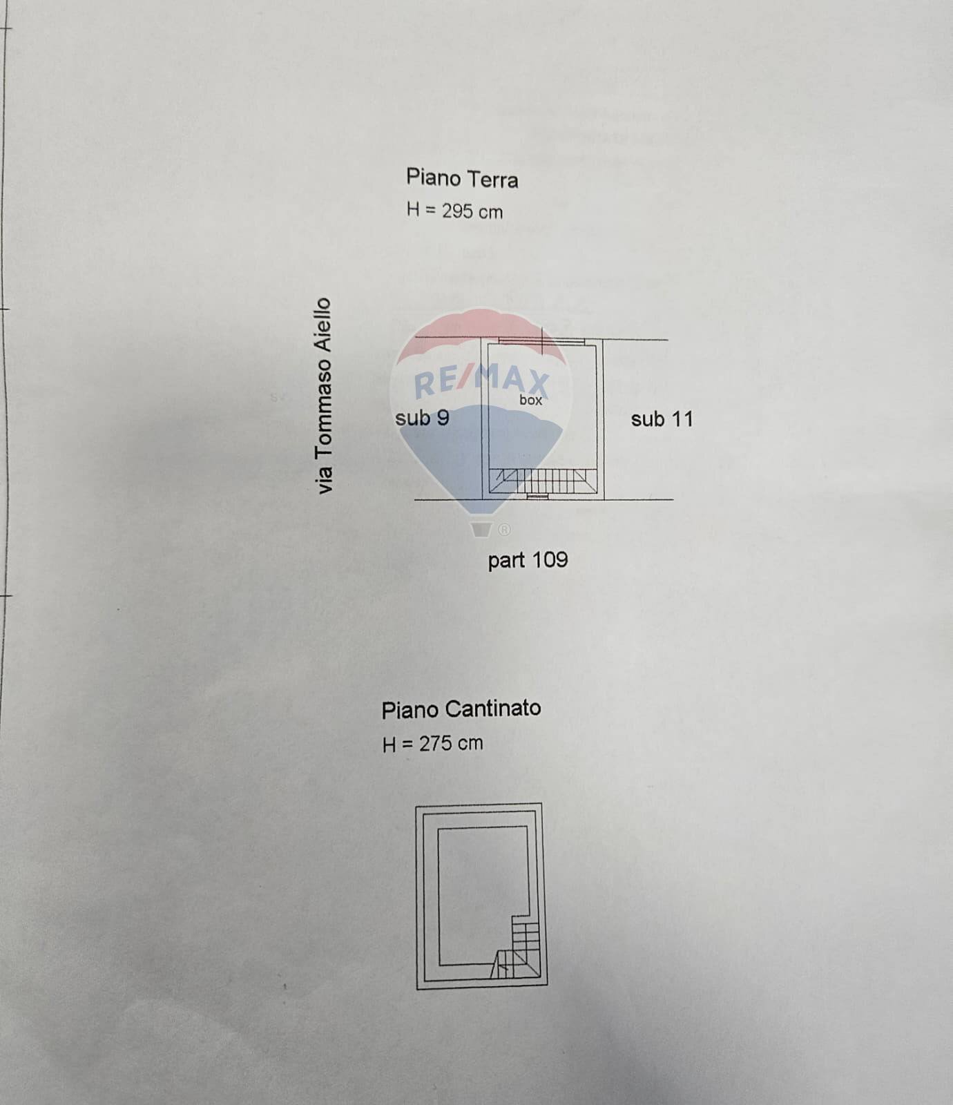 Pianta 2D - Box Via Tommaso  Aiello
 
9, Bagheria - planimetria 1