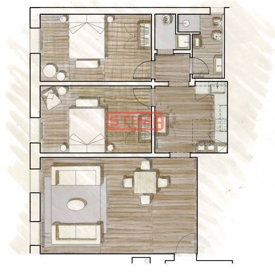 Foto 25 - Attico Treviso - planimetria 1