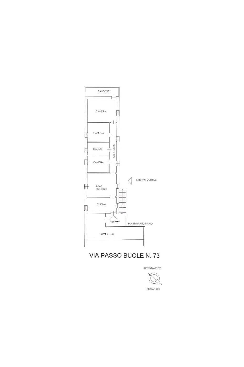 Villa via Passo Buole, 73, Torino (zona Lingotto) - planimetria 1