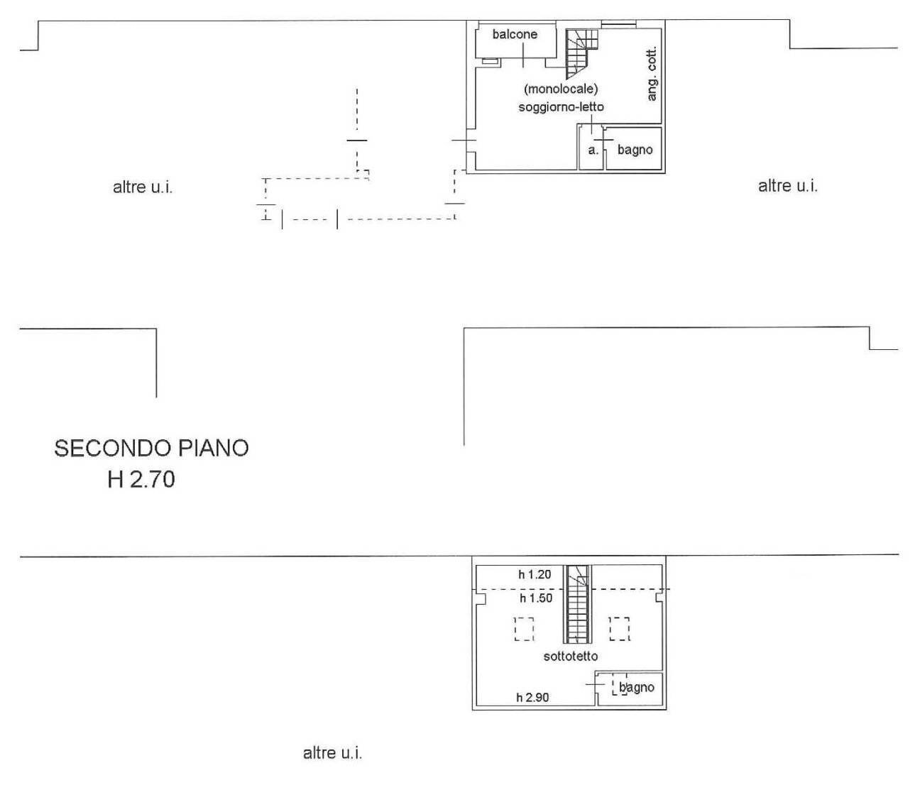 Foto 21 - Three-room apartment via Napoelone Bonaparte
 
67, Firenze - floor plans 1