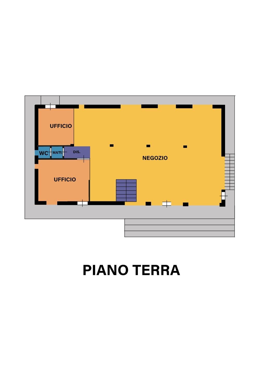 Negozio via Tolemaide, Rimini - planimetria 1