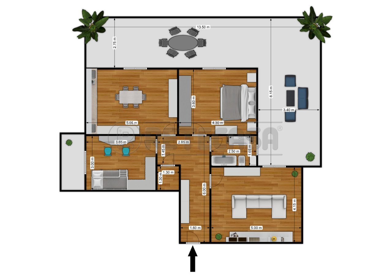 178086925_via_vives_first_floor_first_design_20251 - Trilocale Via Vives 3, Bisceglie - planimetria 1