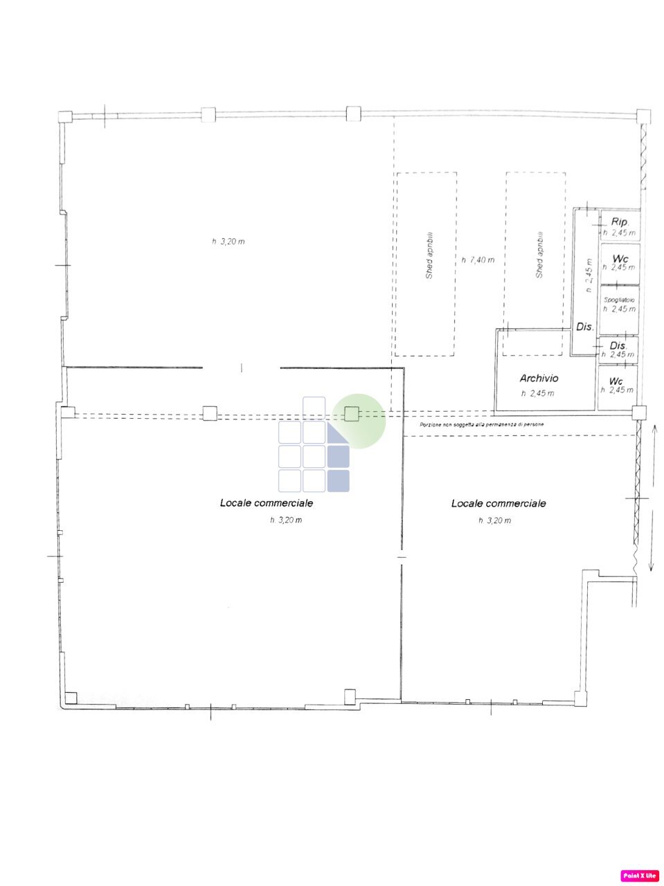 planimetria - Locale Commerciale Via Firenze 9, Livorno - planimetria 1