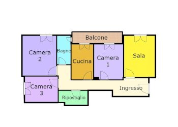 planimetria via del carretto sestri p genova.png - Apartment Via Fabrizio del Carretto 6, Genova (neighborhood Sestri Ponente) - photo 10