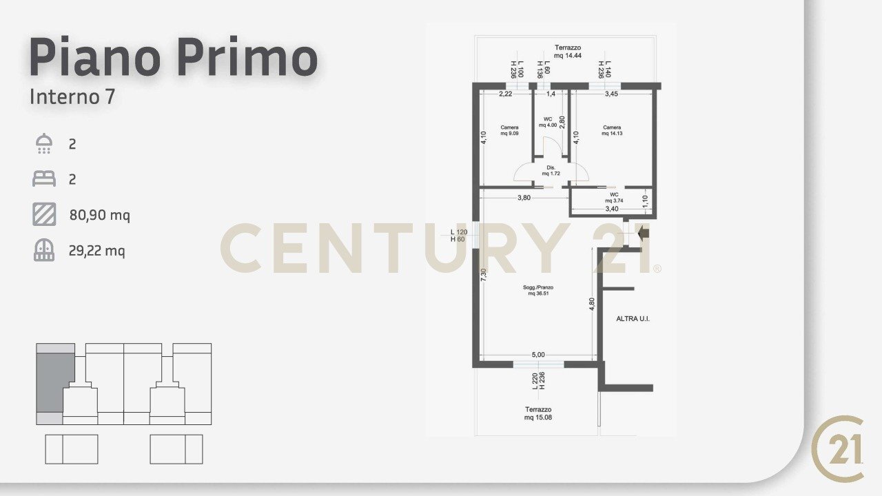 Il poggione - brochure_compressed (2)_Pagina_22.jp - Four-room apartment Via Bolivia 18, Grosseto - floor plans 1