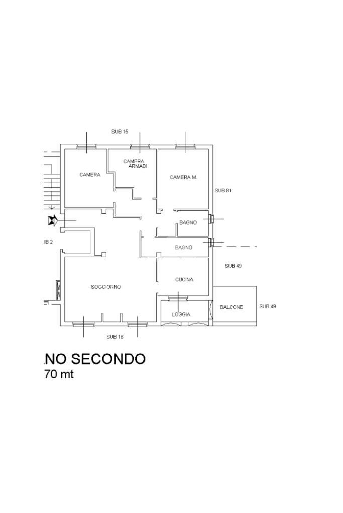 Apartment Via 25 Aprile, Sarzana - floor plans 1
