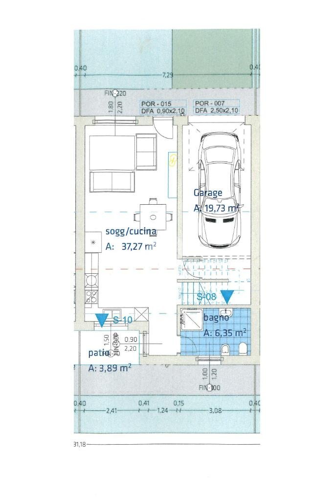 Terraced Villa Via Dei Fumanti, Malalbergo - floor plans 1