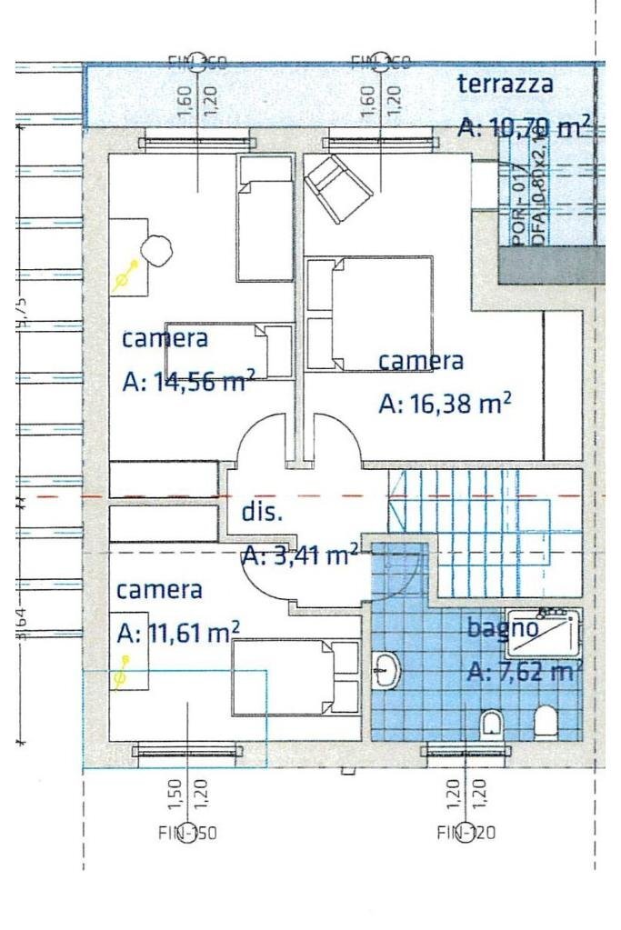 Villa a Schiera Via Dei Fumanti, Malalbergo - planimetria 1