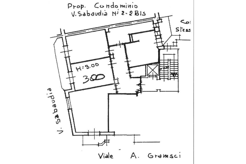 Quadrilocale Viale gramsci, Grugliasco - planimetria 1