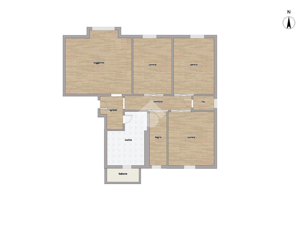 Quadrilocale Via Francesco Cilea, Milano (zona Gallaratese) - planimetria 1