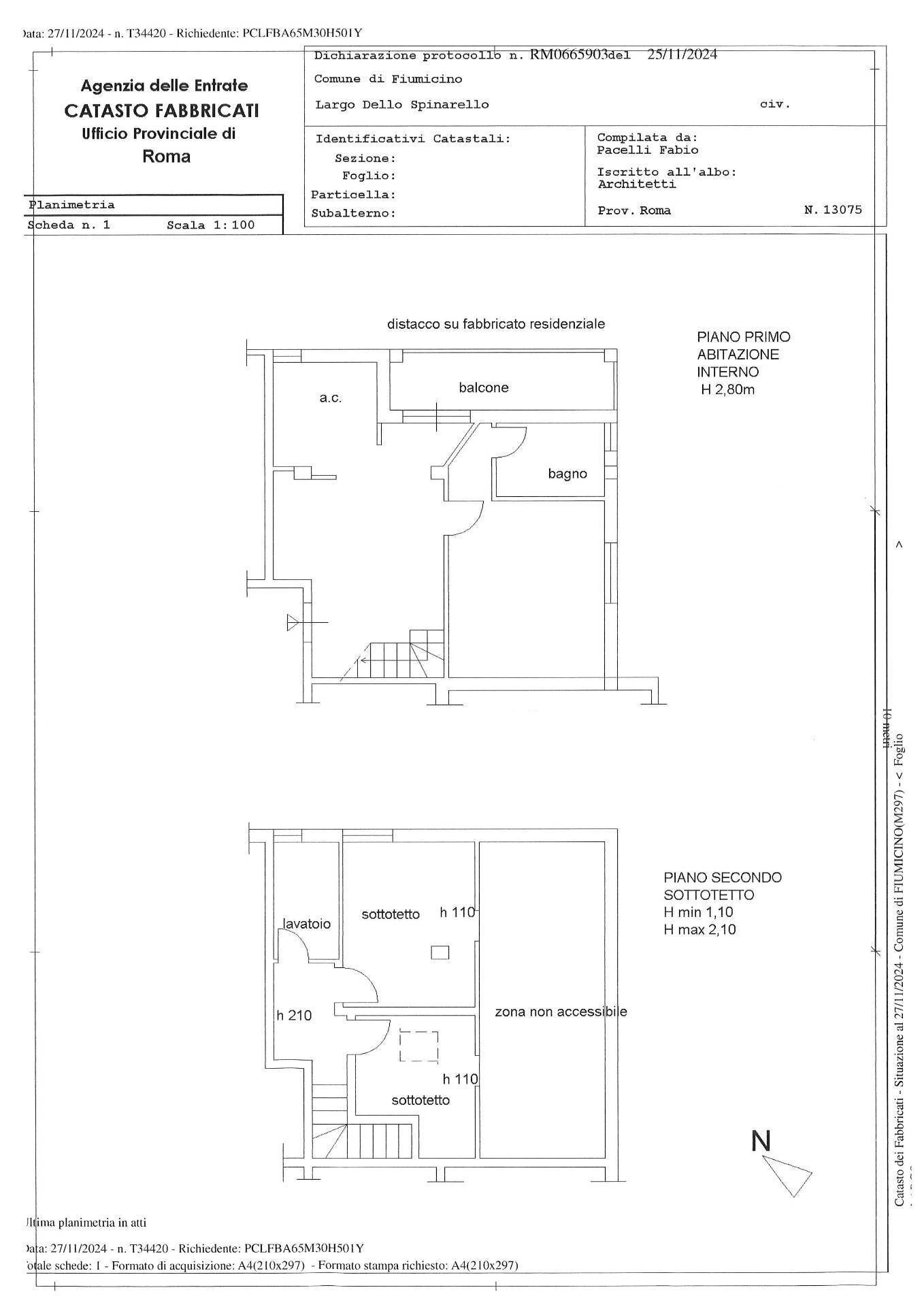 Foto 21 - Four-room apartment largo dello spinarello, Fiumicino - floor plans 1