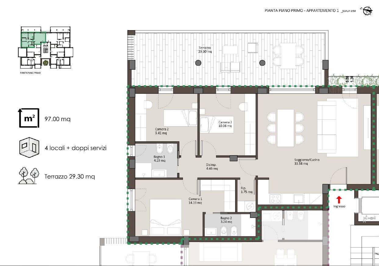 Foto 8 - Apartment VIA REPUBBLICA, Porto San Giorgio - floor plans 1