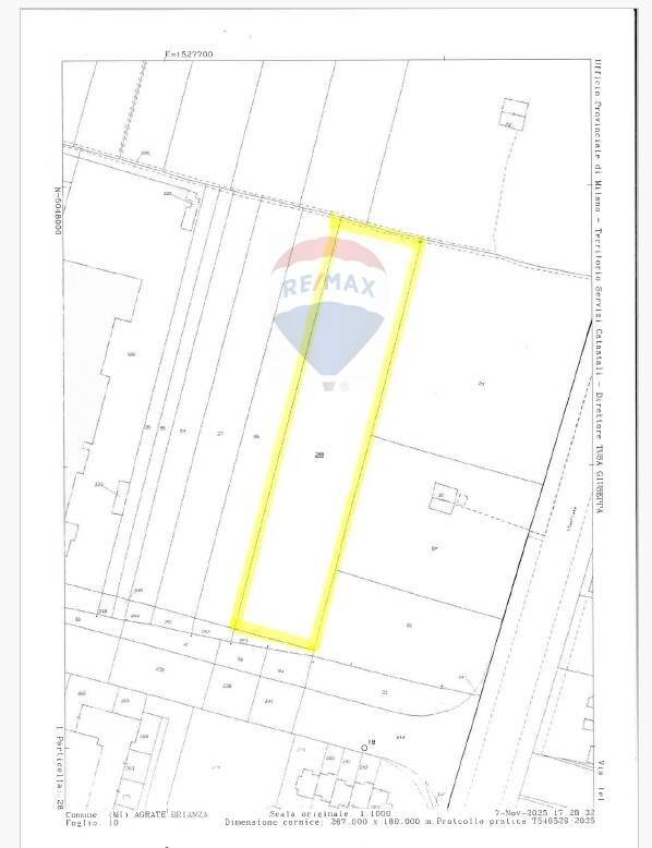 Pianta 2D - Agricultural land KENNEDY, Agrate Brianza - floor plans 1