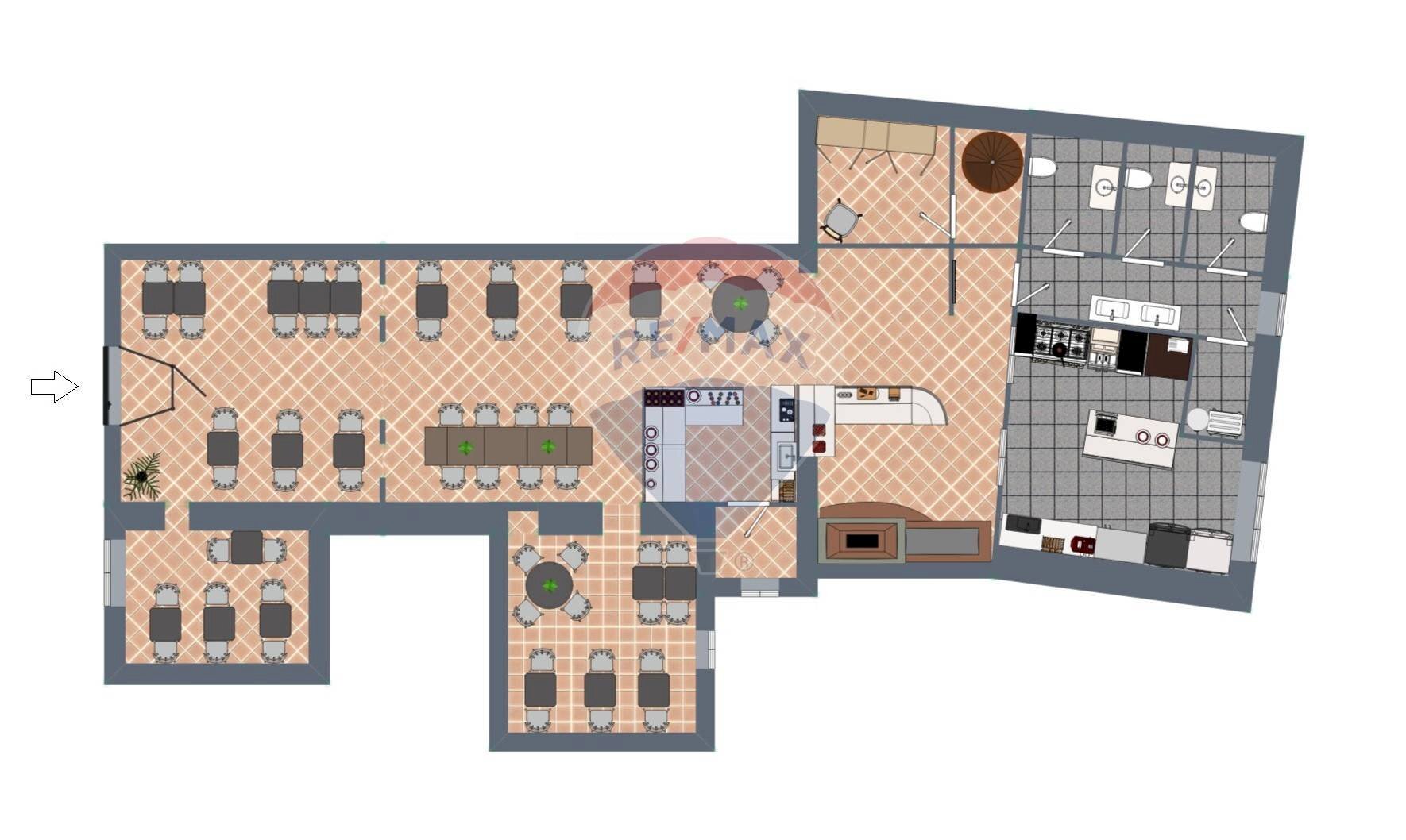 Pianta 2D - Commercial Premises Pistoia - floor plans 1