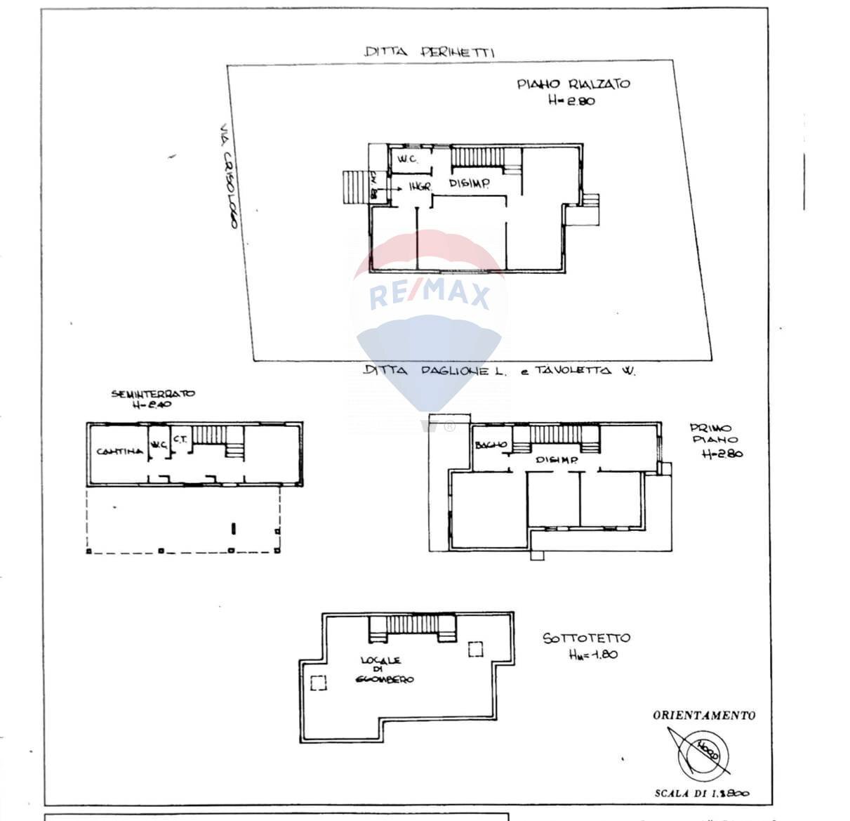 Pianta 2D - Independent house Via Crisologo
 
28, Pescara - floor plans 1