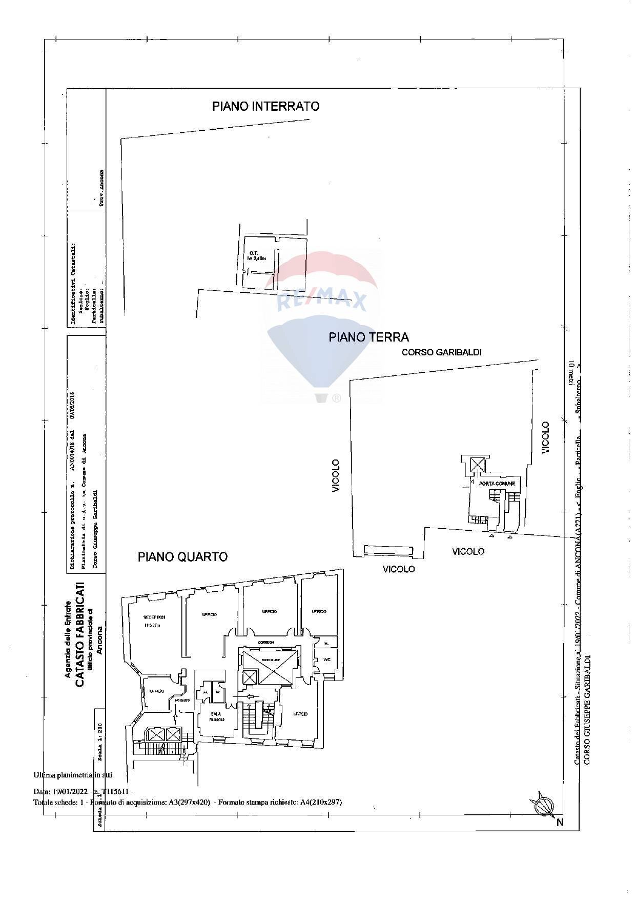 Pianta 2D - Appartamento Corso Giuseppe Garibaldi
 
15, Ancona - planimetria 1
