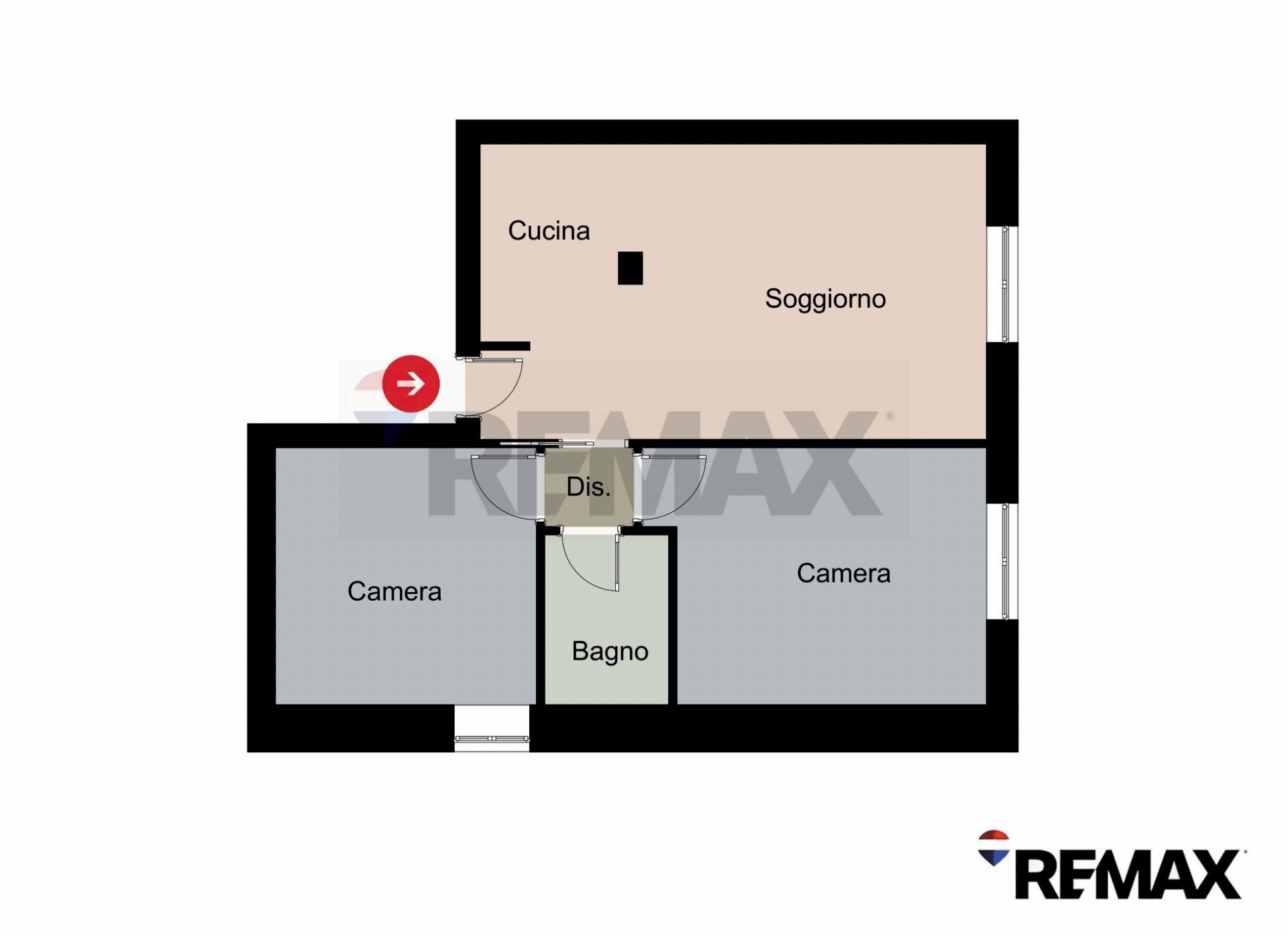 Pianta 2D - Trilocale Via Abano
 
1, Milano - planimetria 1