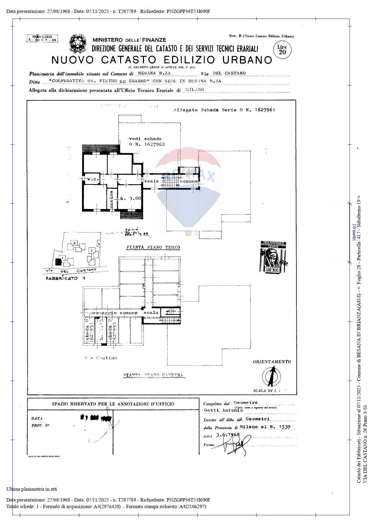 Pianta 2D - Four-room apartment Via del Castano
 
26, Besana in Brianza - floor plans 1