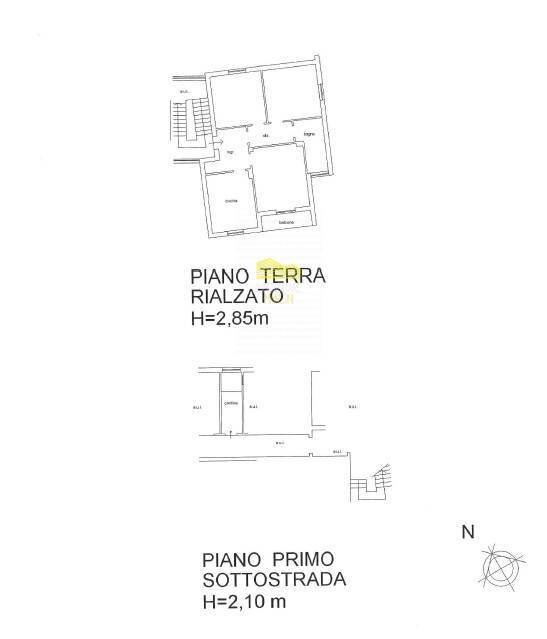 Foto 36 - Three-room apartment VIA XXV APRILE, Capriate San Gervasio - floor plans 1