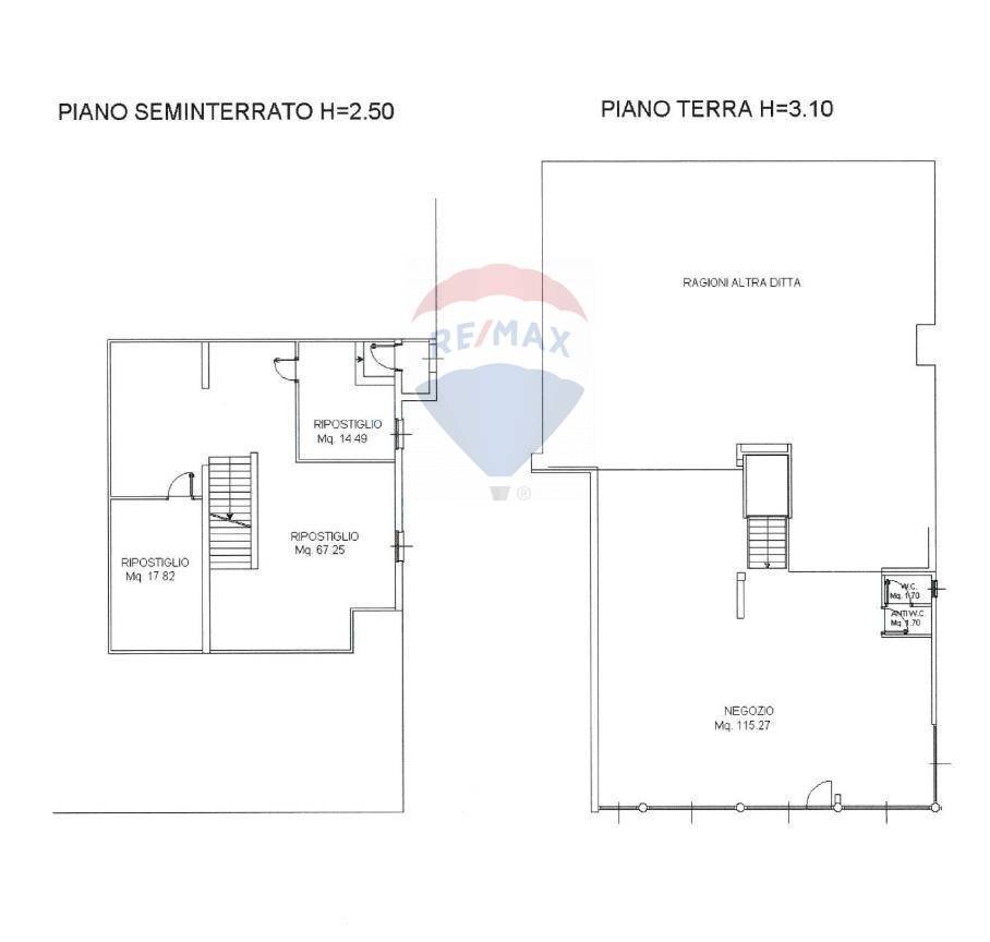 Pianta 2D - Negozio viale Sandro Pertini
 
5, Collecchio - planimetria 1