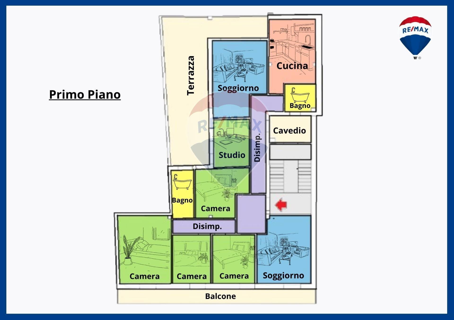 Pianta 2D - Apartment Oristano - floor plans 1