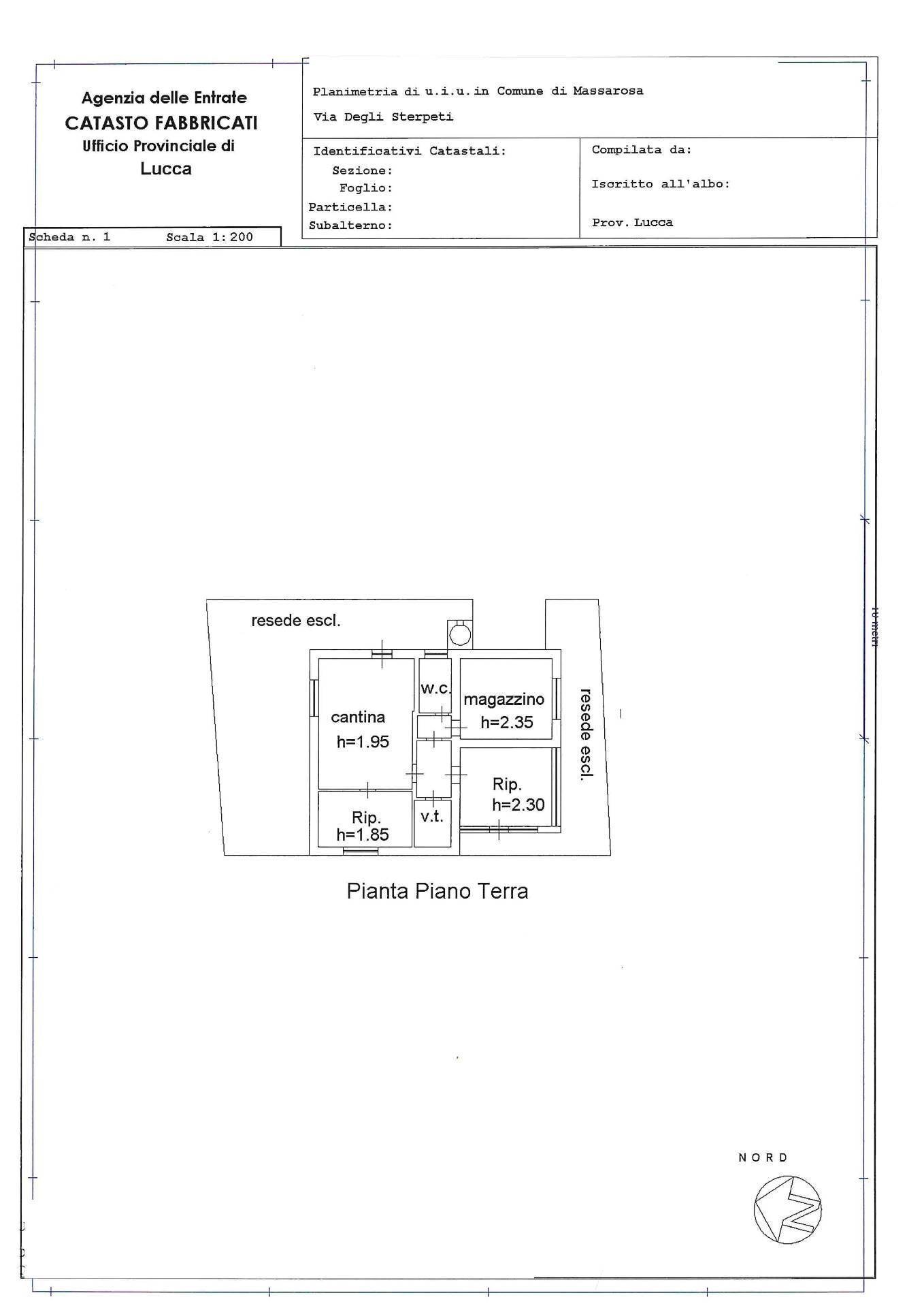 Foto 32 - Quadrilocale Via degli Sterpeti, Massarosa - planimetria 1