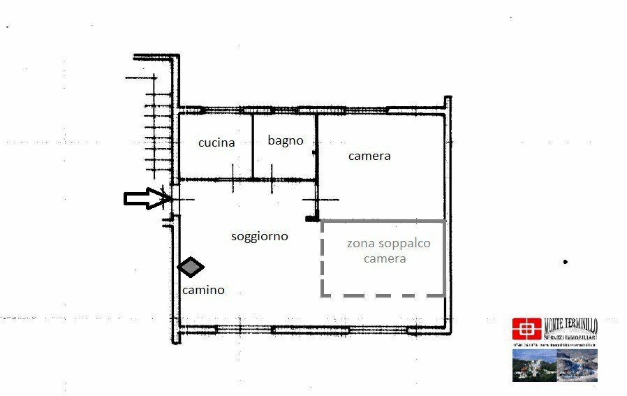 Trilocale strada Statale del Terminillo, Rieti - planimetria 1