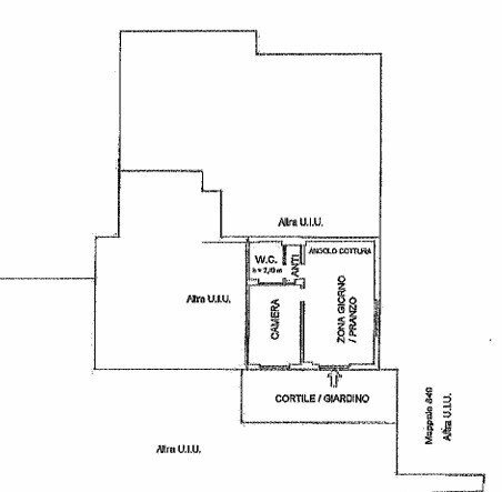 Bilocale all'asta via Stefano Castagnola, Genova (zona Quarto) - planimetria 1