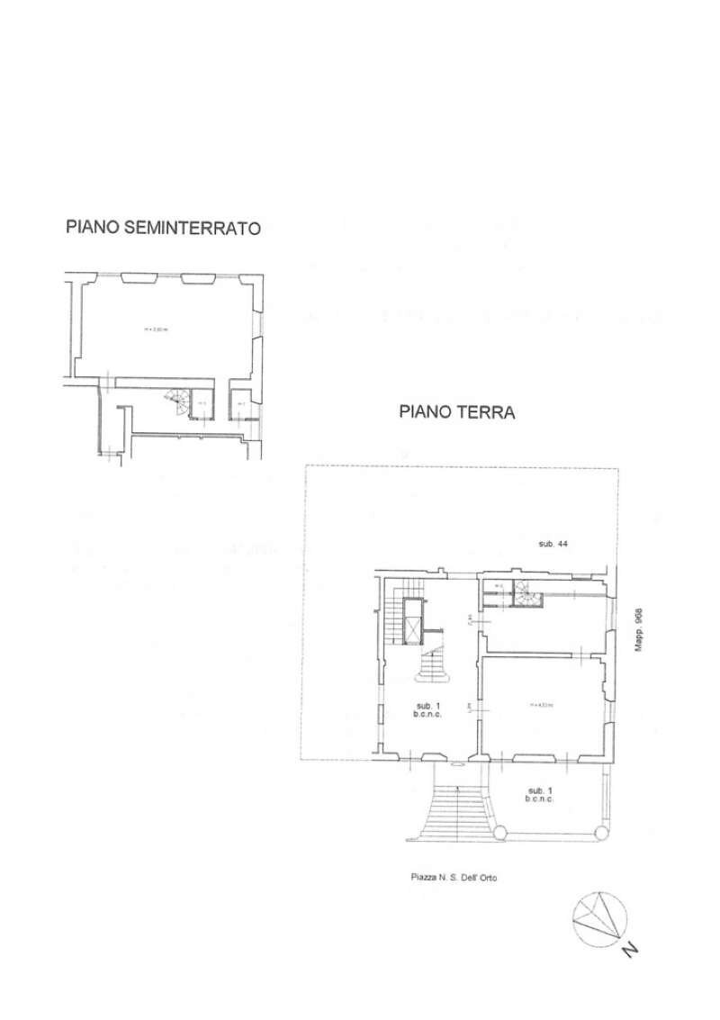 Planimetria - Ufficio piazza Nostra Signora dell'Orto, Chiavari - planimetria 1