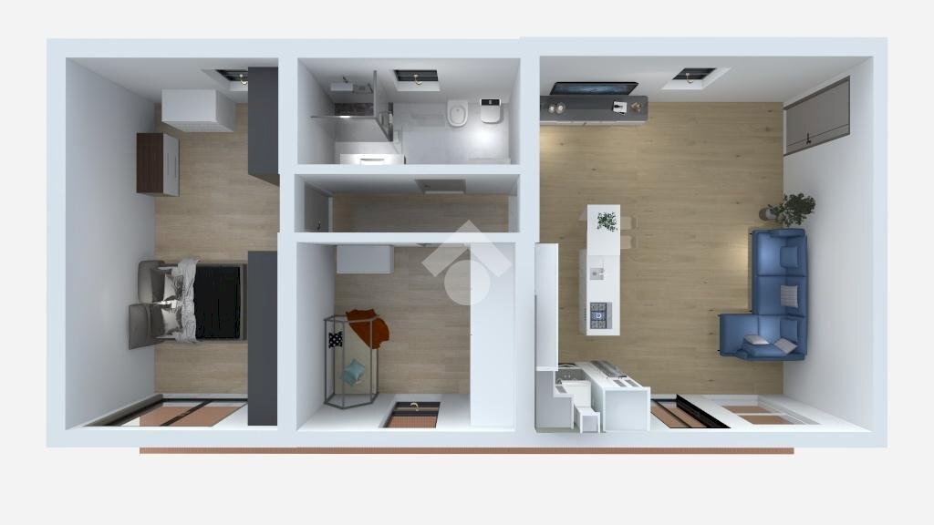 Three-room apartment Via S. Allende, Masate - floor plans 1